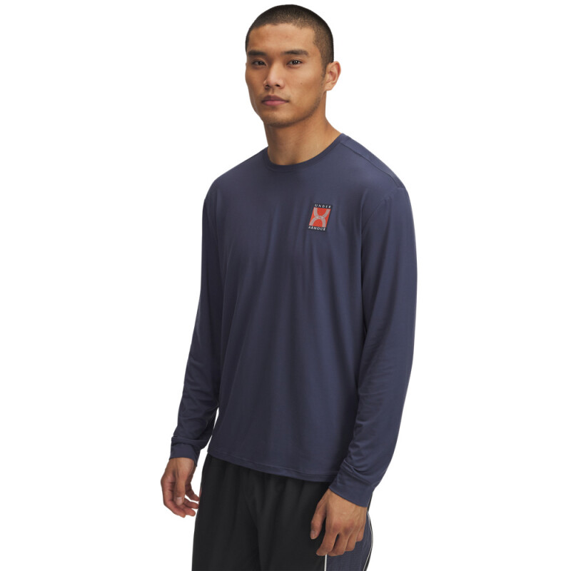UA RUN 96 LONGSLEEVE-GRY GRY-044