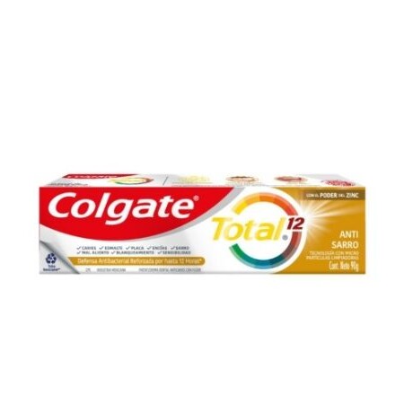 COLGATE PASTA DE DIENTES TOTAL 12 ANTI SARRO 90gr COLGATE PASTA DE DIENTES TOTAL 12 ANTI SARRO 90gr