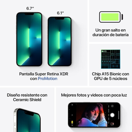 Apple - Smartphone Iphone 13 Pro Max - IP68. 6,7'' Multitáctil super Retina Xdr OLED 120HZ. 5G. 6 Co 001