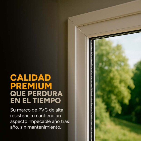 Ventana de PVC Blanco 120 X 150 Corrediza Aislante Premium Ventana de PVC Blanco 120 X 150 Corrediza Aislante Premium