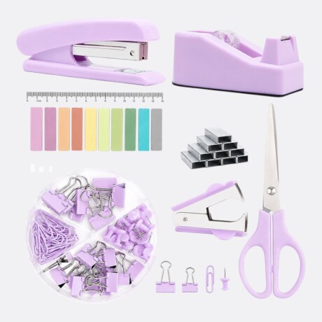 Kit Para Escritorio Completo Lila