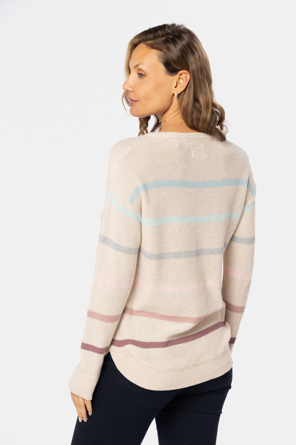 BUZO TEJIDO RAYADO Beige