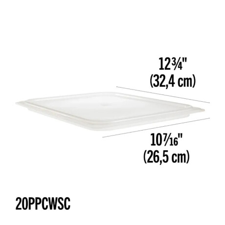 Tapa cuba policarbonato flexible GN 1/2 - 26.5x 32.5 cm Tapa cuba policarbonato flexible GN 1/2 - 26.5x 32.5 cm