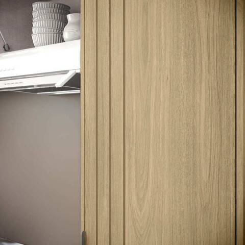 Mueble Panelero Multiusos Linea Gloria 1 Puerta y 5 Estantes - Castaño / Off White Mueble Panelero Multiusos Linea Gloria 1 Puerta y 5 Estantes - Castaño / Off White