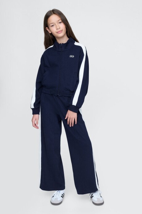 Campera Deportiva Sin Felpa Logo Gap Niña Navy Uniform
