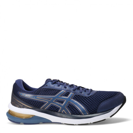 Championes de Hombre Asics Gel Shogun 4 Asics Azul Marino Dorado Peppos