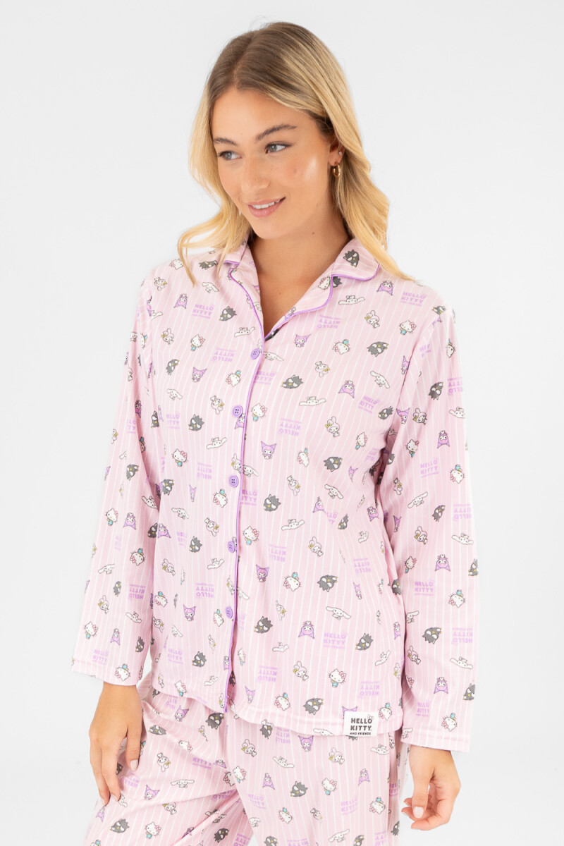 Pijama hk flannel fleece Lila