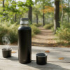 Termo Bala en acero inox de 1 lt Negro