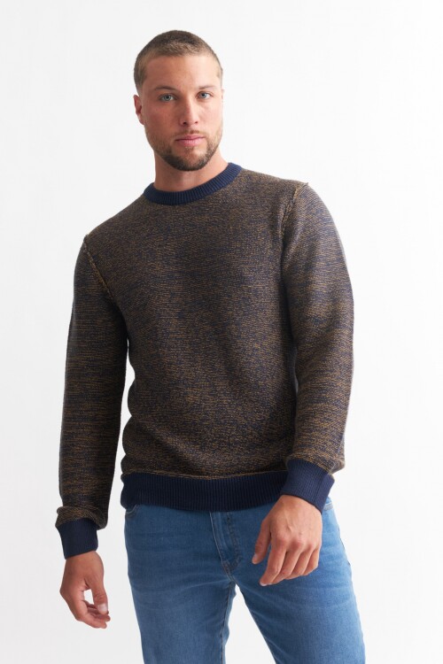 Sweater melange AZUL MARINO