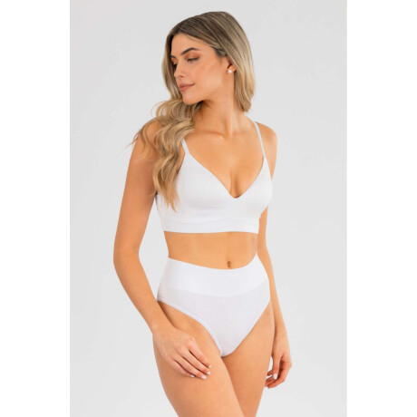 Bikini alta cosmos Blanco