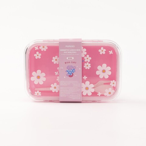 LUNCHERA HERMÉTICA (GATO MIMI / ROSA / 800 ML) LUNCHERA HERMÉTICA (GATO MIMI / ROSA / 800 ML)