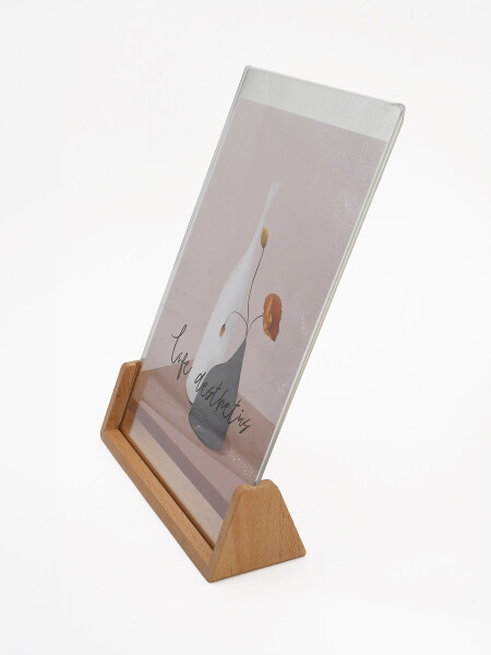 PORTARRETRATO PIE MADERA NATURAL