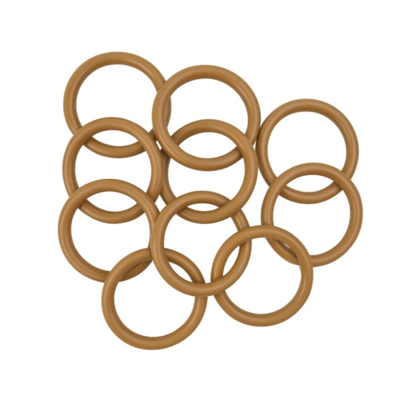 Setx10 argolla plástica para cortina MARRON CLARO