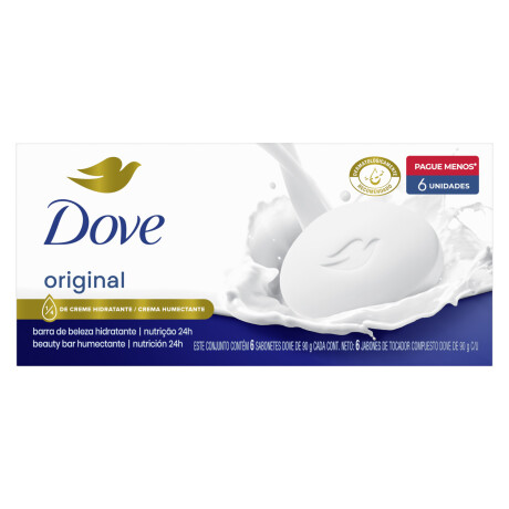 Jabón En Barra Dove Original 6 Unidades 90g Jabón En Barra Dove Original 6 Unidades 90g