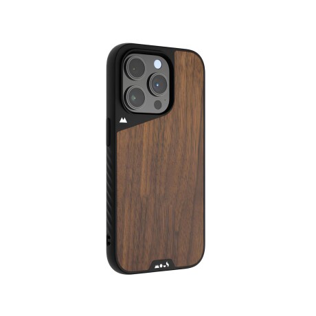 Protector MOUS Case Limitless 5.0 AiroShock con MagSafe para iPhone 15 Pro Walnut