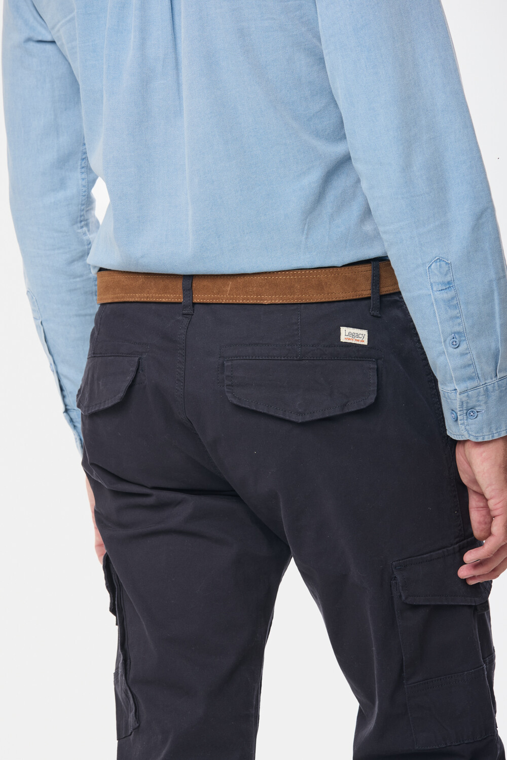 PANTALÓN CARGO Azul