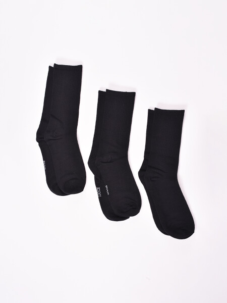 MEDIAS PACK X3 NEGRO