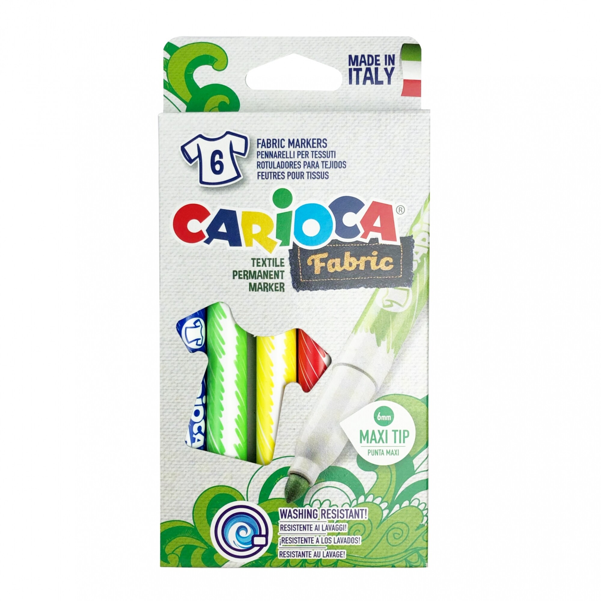 Carioca - Juego de rotuladores (doble punta, bicolor, 6 unidades)
