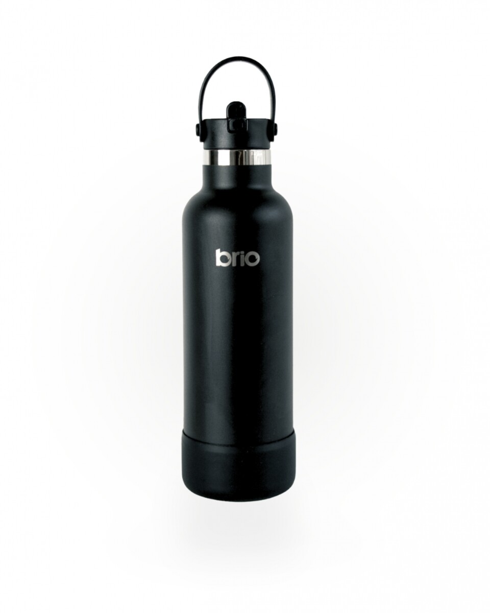 Botella En Acero Inoxidable brio 750ml Con Sorbito Y Manija - Negro 