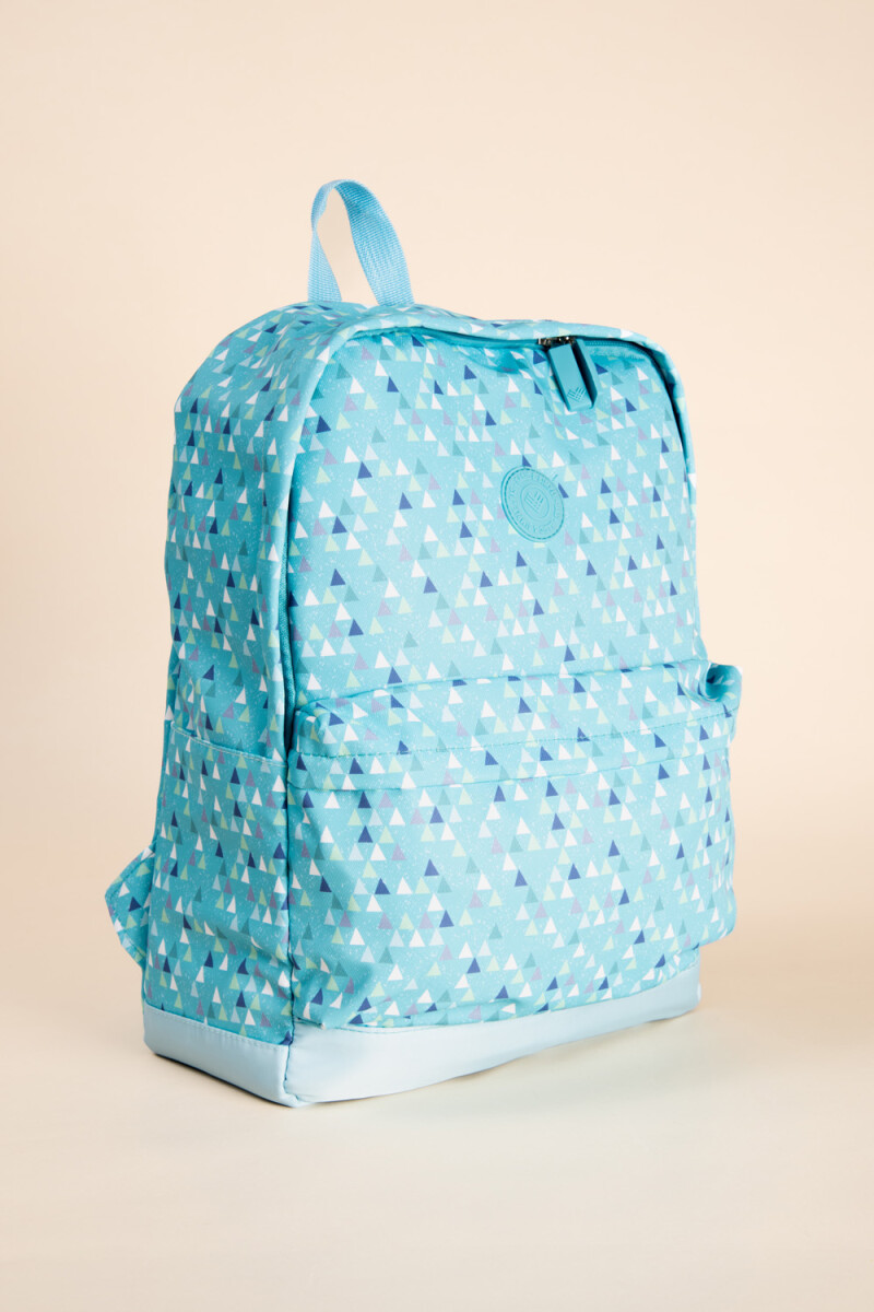 Mochila estampa Celeste