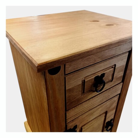 Mesa De Luz Estilo Mexicano RUSTICO Ecommerce 1 Puerta 1 Cajón - Nogal Mesa De Luz Estilo Mexicano RUSTICO Ecommerce 1 Puerta 1 Cajón - Nogal