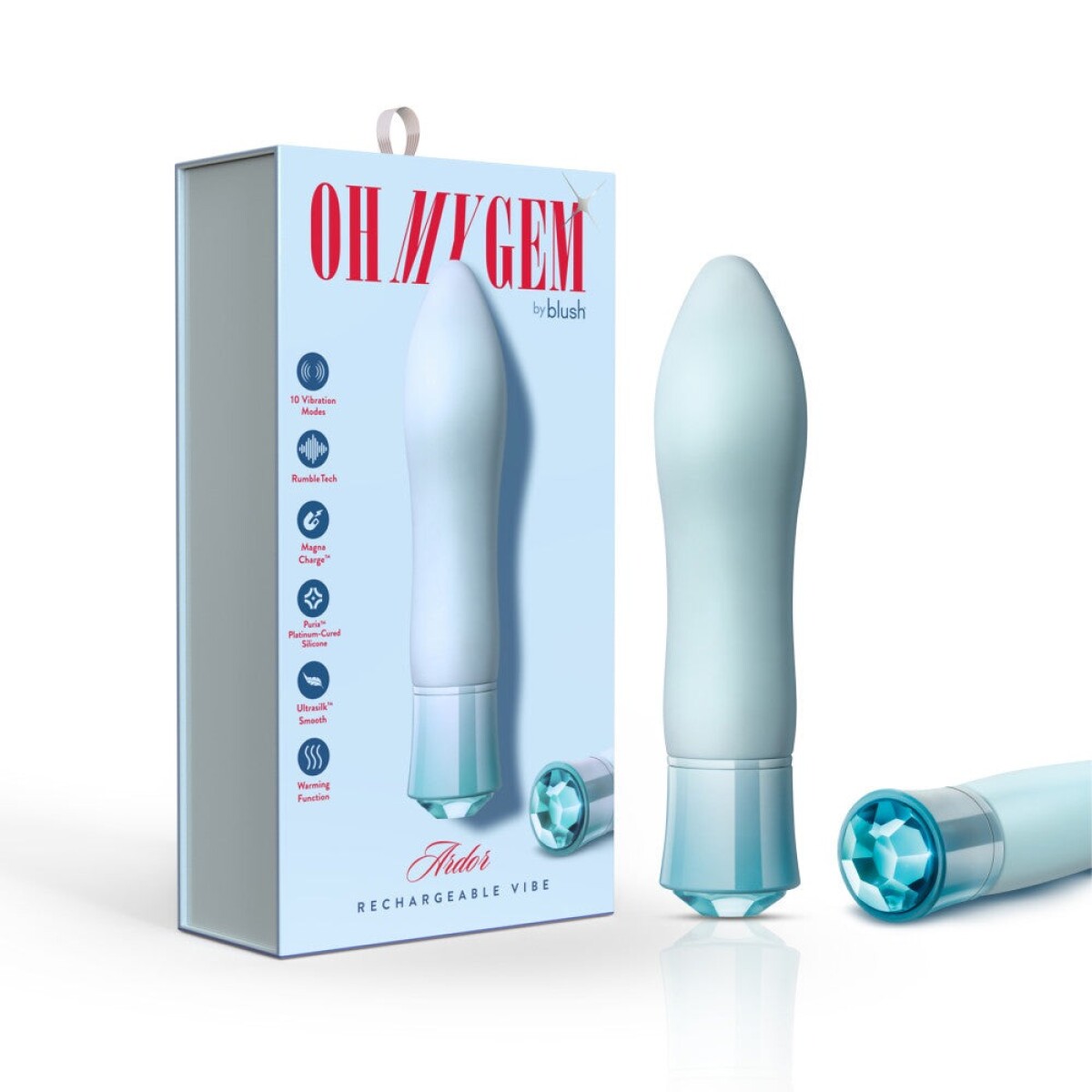 Vibrador Clítoris Oh My Gem Ardor Blush 