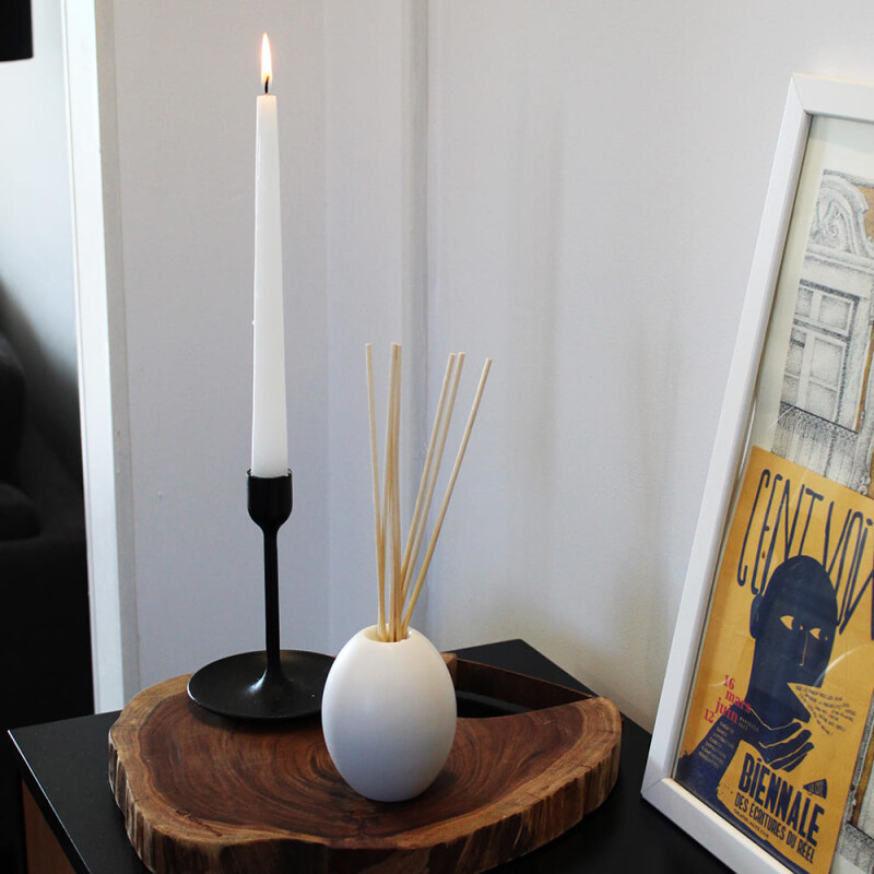 Velas cónicas 27 set de 2 Blanco