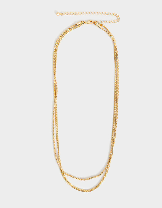 Collares Cortos Premium Silver Cortos - Dorado