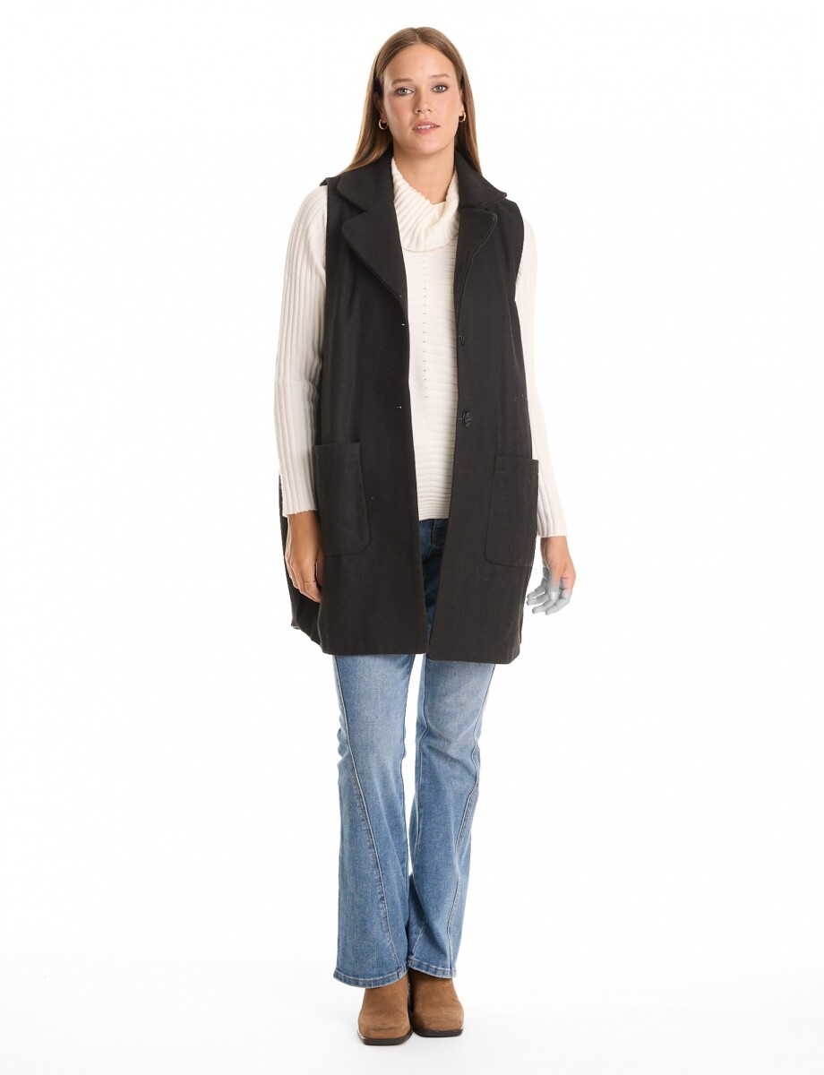 Chaleco Bolsillos - Negro 