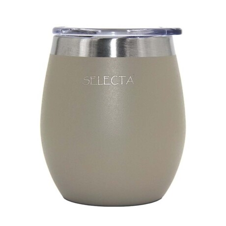 Kit Aqua de Termo 750Ml y Mate c/Tapa Acero Inox Doble Pared Arena