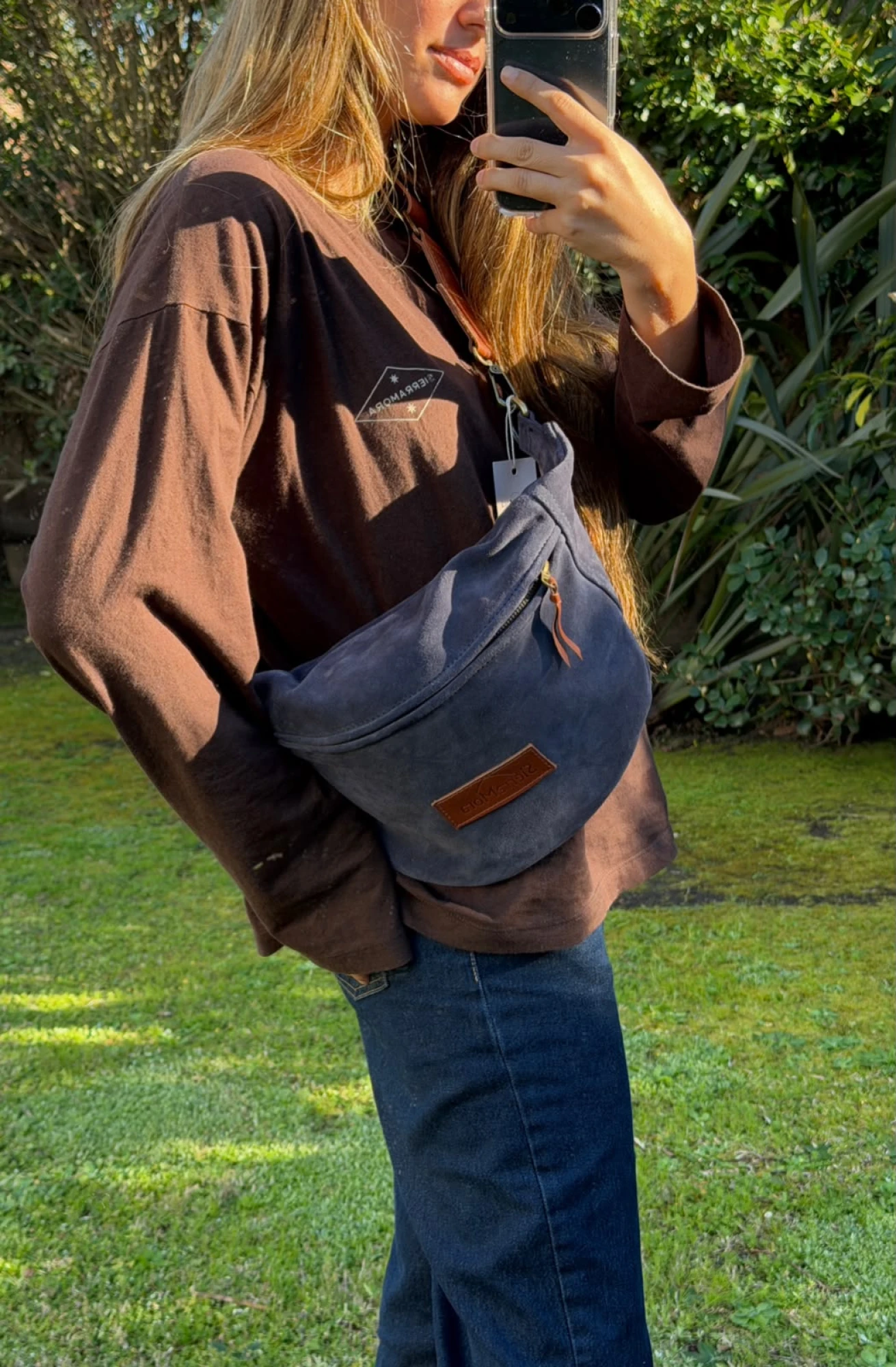 Leather Fanny Pack - Gamuza
