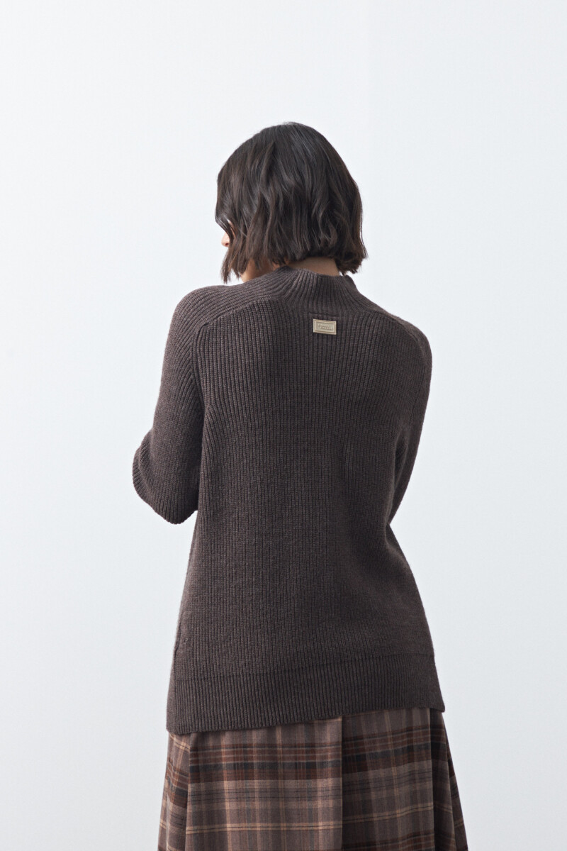 POLERA DALMA Marrón oscuro