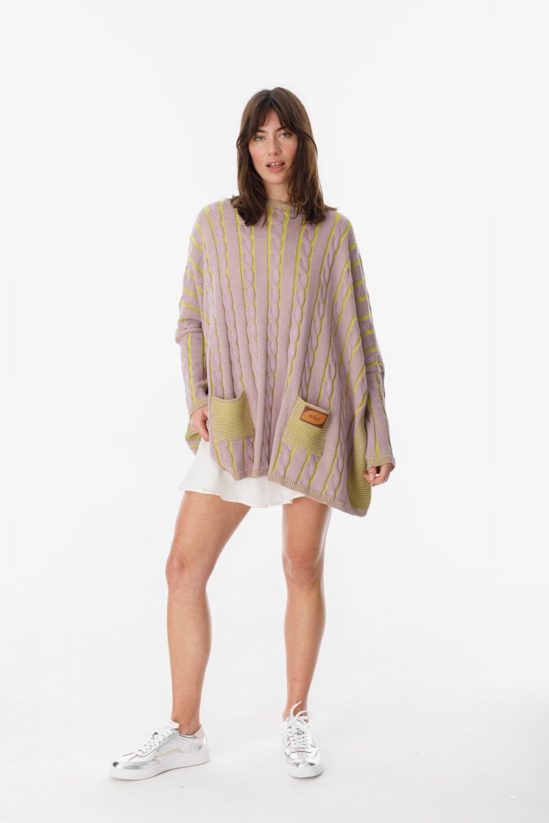 Sweater Oceano Lila/Amarillo