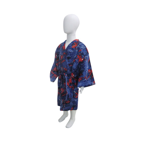 Bata de Baño Infantil Velour Talle P al G SPIDERMAN AZUL