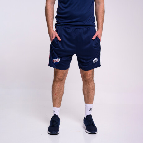 Bermuda Training Poly Nacional Hombre Azul Marino, Rojo, Blanco
