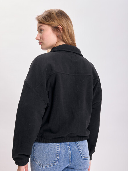 Campera polar Negro