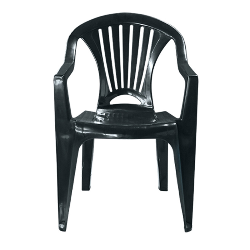 Silla reforzada con apoya brazos NEGRO