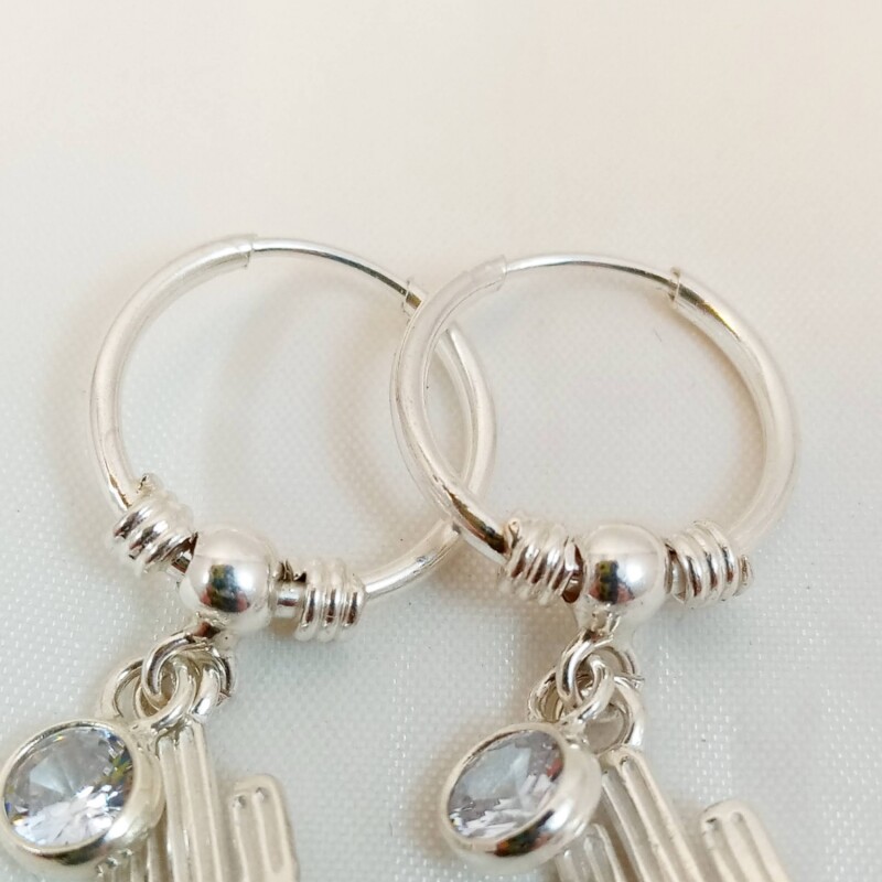 Aros Cactus de Plata 925 Aros Cactus de Plata 925