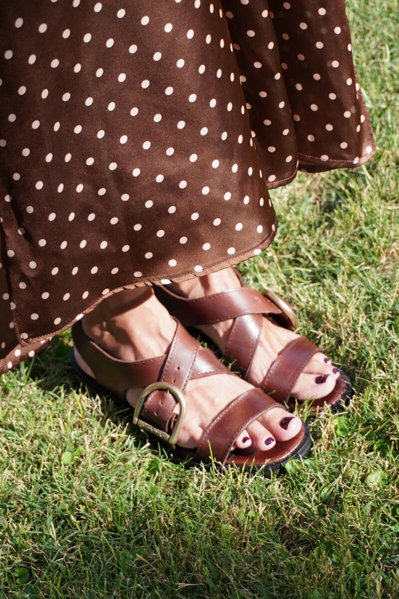 Buckle Sandals Chocolate