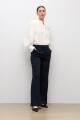 Pantalón flare sastrero azul marino