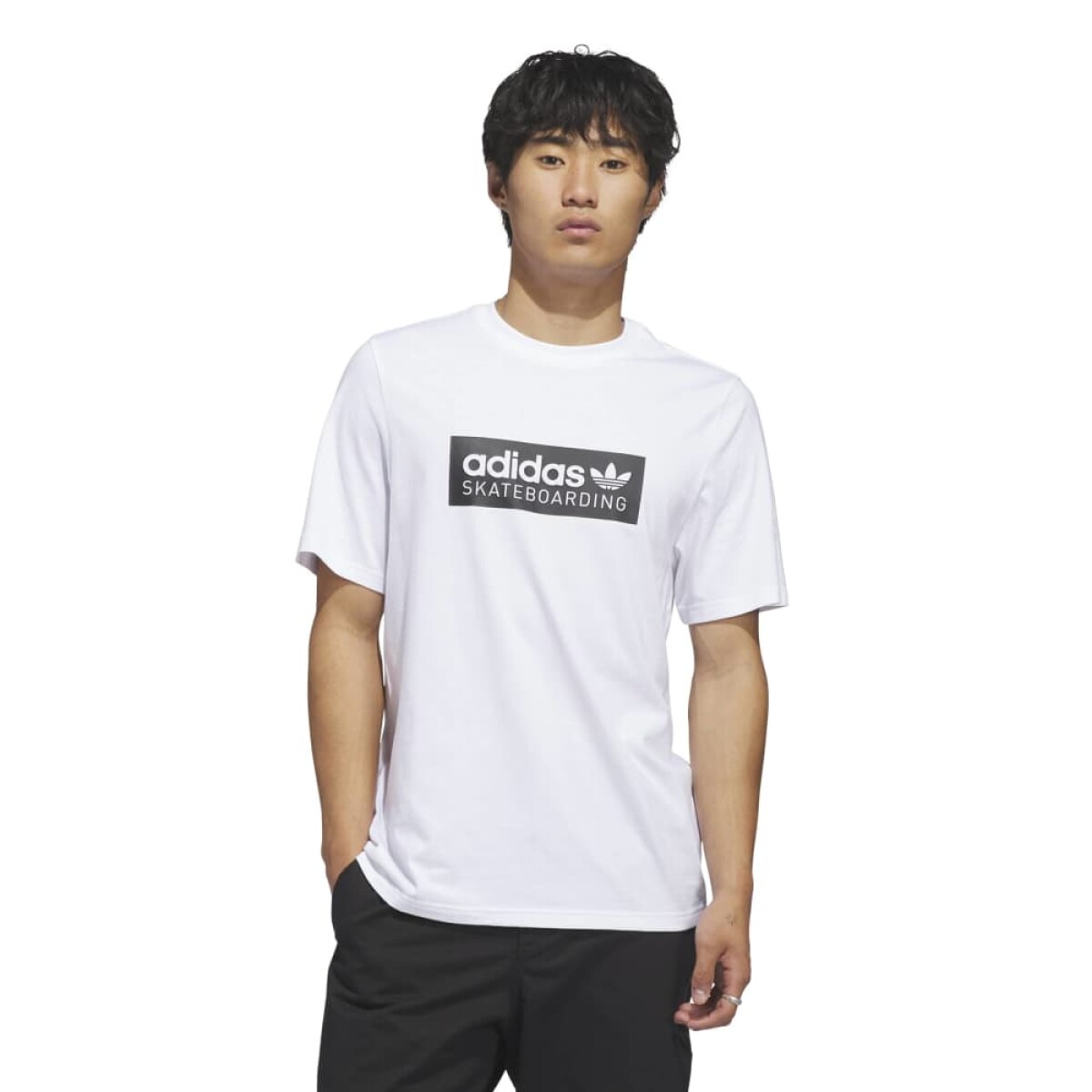 REMERA ADIDAS SKT LOGO TEE Hombre KC3268 - Blanco 