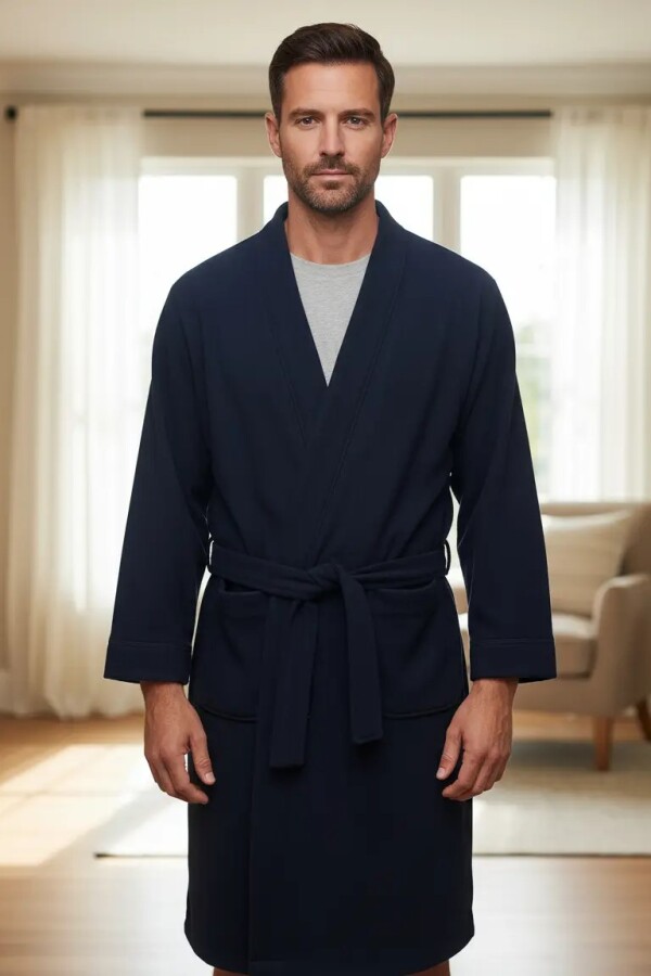 Bata Polar Hombre Azul