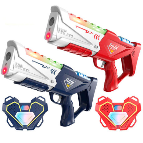 Set X2 Armas Laser Infrarroja Con Sensor y Chaleco Jug013129-m1