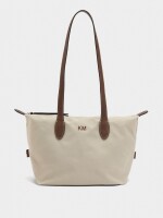 Bolso Shopper De Nylon S crudo