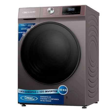 Lavarropas Dikler 10 KG L-105 inverter gris Lavarropas Dikler 10 KG L-105 inverter gris