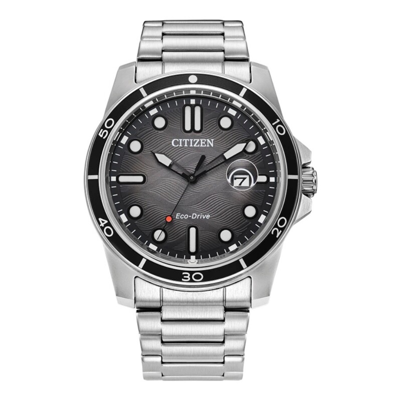 Reloj Citizen Eco-Drive AW1816-89E para hombre con correa de acero Negro