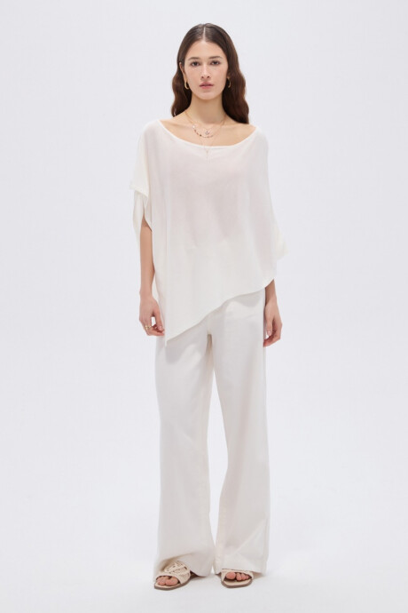 Poncho Frial Marfil / Off White