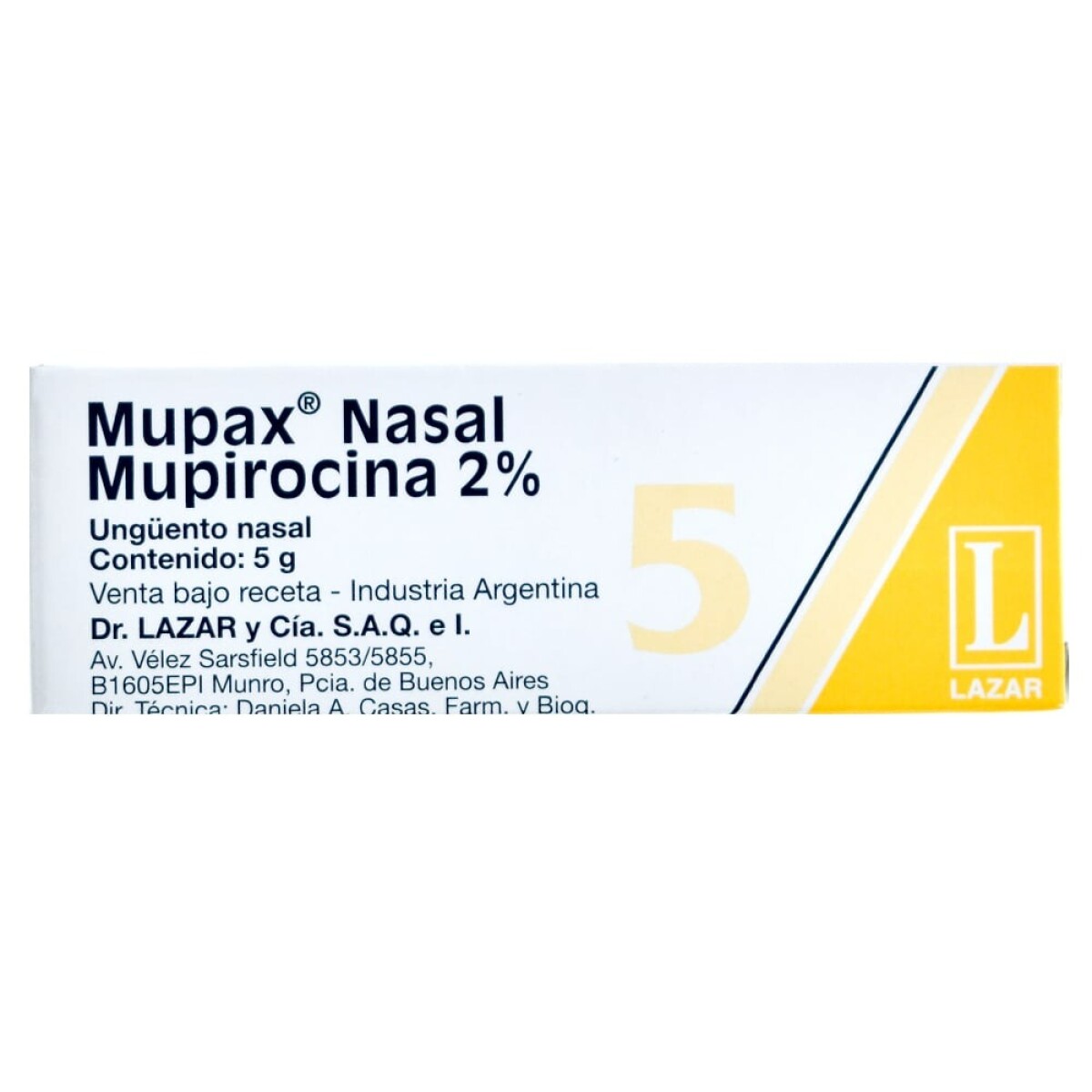 Mupax UngÃ¼ento Nasal 5 g â€“ Crema Antibacteriana 