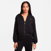 Abrigo Nike Sportswear Chill Terry de Mujer Negro