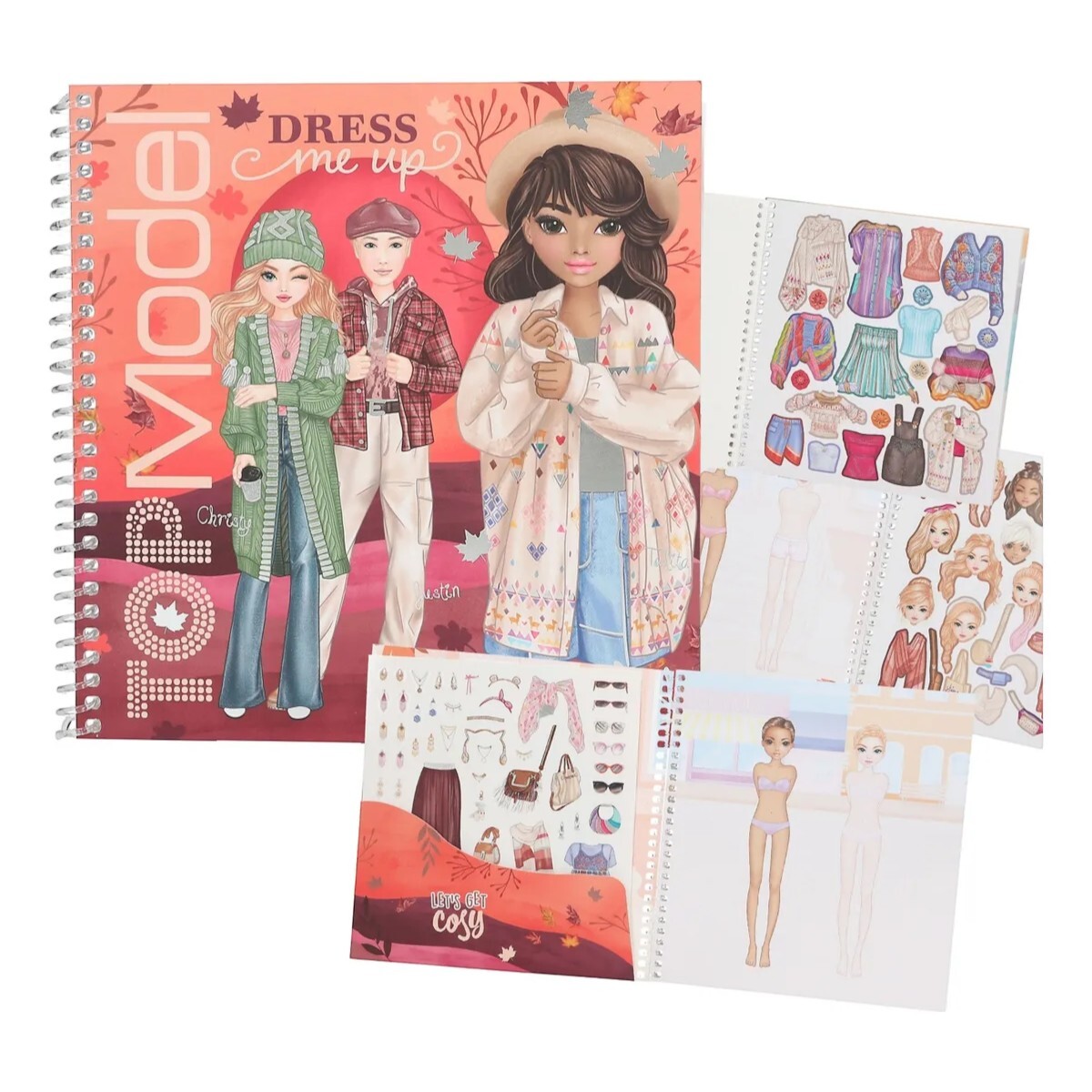 Libro Creativo Stickers Top Model Dress Me Up Otoño 